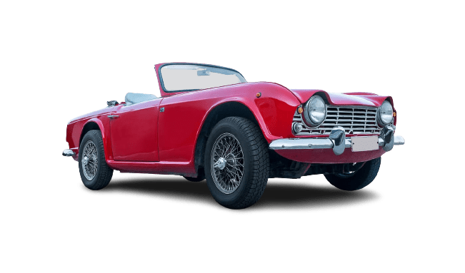 Classic Red Car On White Background Removebg Preview